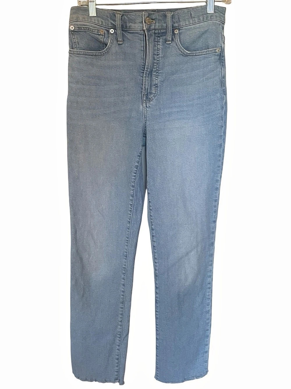Madewell The Perfect Vintage Jeans 27T Light Wash Raw Hem
